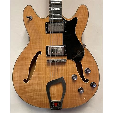 Used Hagstrom Used Hagstrom Viking Deluxe Natural Hollow Body Electric Guitar Natural Guitar