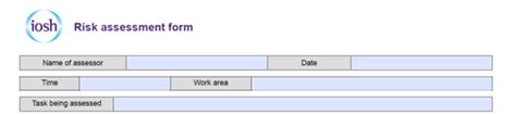 A Guide To The Iosh Managing Safely Risk Assessment Phoenix Health
