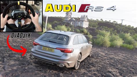 900 HP Audi RS4 Avant Forza Horizon 5 Steering Wheel Shifter