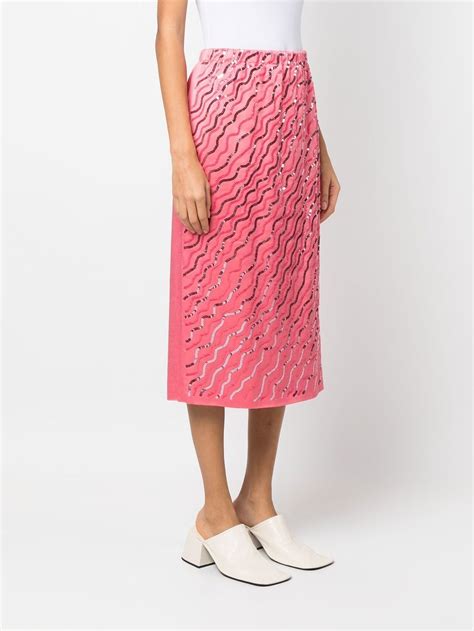 Marni Sequin Embellished A Line Skirt Farfetch