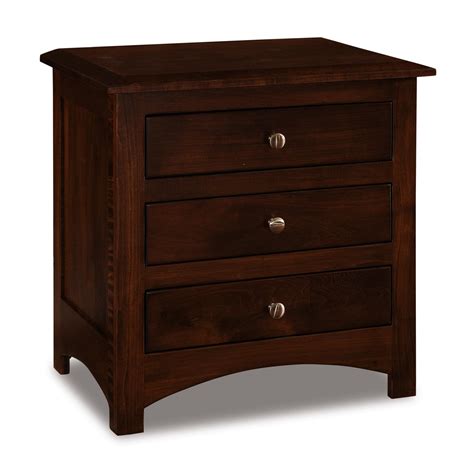 Fern 25 Three Drawer Nightstand From Dutchcrafters Amish Furniture