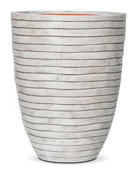 Round Resin Row White Planter By Cadix Capi Tutch Vase Elegance Low D36