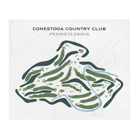 Buy the best printed golf course Conestoga Country Club, Pennsylvania ...