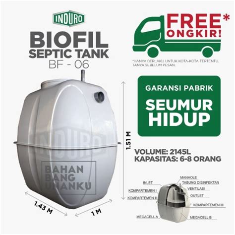 Promo Septic Tank Biofil Bf L Tangki Septik Sepiteng Cicil