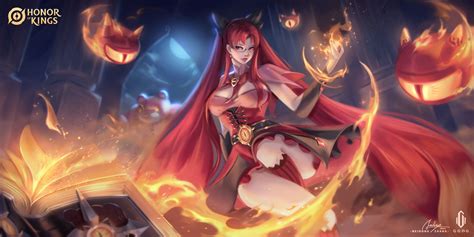 ArtStation - 【Honor of Kings】- Angela - Dark Night Lolita (Fanart)