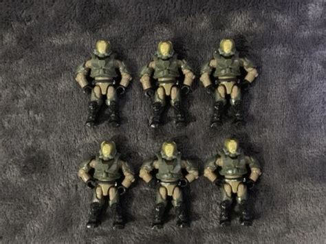 RARE 6X HALO Mega Bloks Construx Building Figure UNSC Elite SPARTAN COD