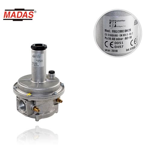RG/2MC.20 3/4" 1bar 40-110mbar MADAS GAS REGULATOR | LPG GAS