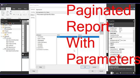 Paginated Report In Power Bi With Parameters Youtube