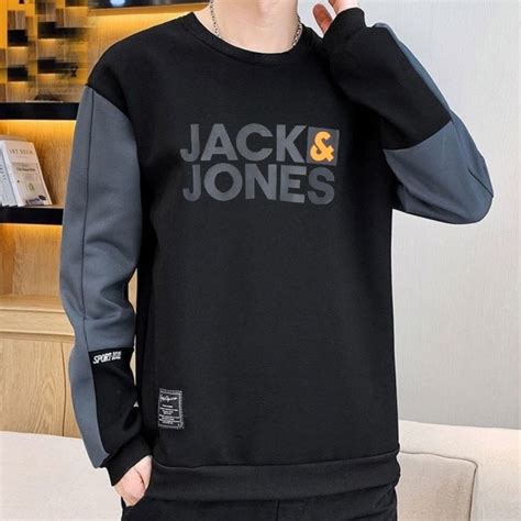 Jual Sweater Jack Jones Crewneck Oblong Pria Wanita Atasan Model Kaos