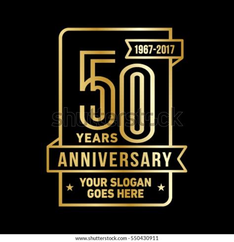 50th Anniversary Logo Vector Illustration Stock Vector (Royalty Free ...