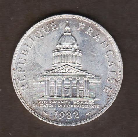 100 FRANCS 1982 Panthéon FRANCE argent silver Archives Forums