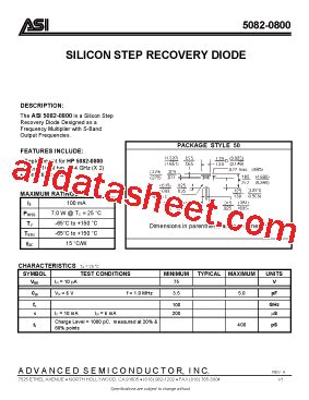 5082-0800 Datasheet(PDF) - Advanced Semiconductor