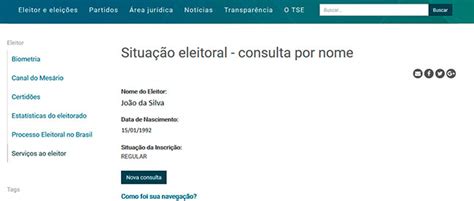 Consulta T Tulo De Eleitor Veja Como Consultar Seu T Tulo Na Internet