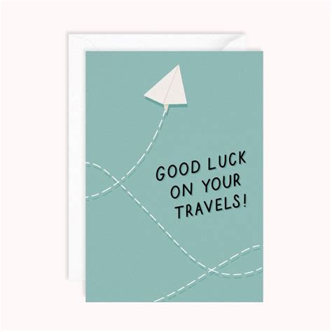 Good Luck On Your Travels | Bon Voyage Greeting Card – Urban Makers