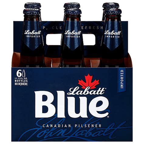 Labatt Blue Canadian Pilsner Beer 6 - 11.5 fl oz Bottles | Pilsner ...