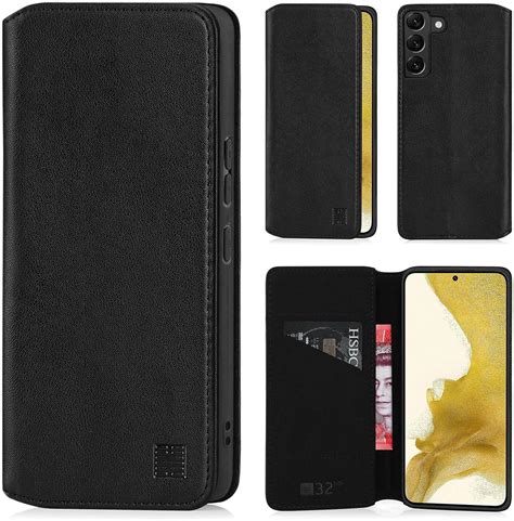 32nd Classic Series 2 0 Real Leather Book Wallet Flip Case Cover For Samsung Galaxy S22 Real