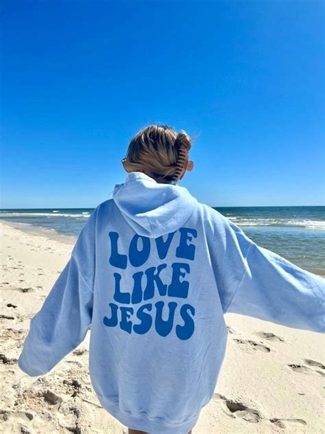 Love Like Jesus Hoodie Trendy Hoodie Empathy Hoodie Aesthetic Hoodie