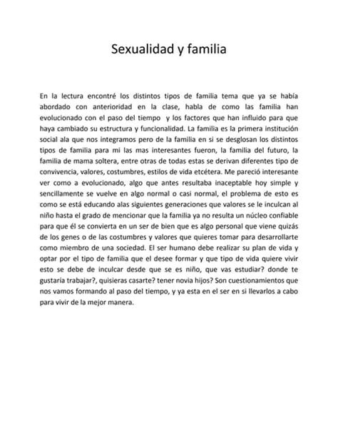 Sexualidad Y Familia Pdf