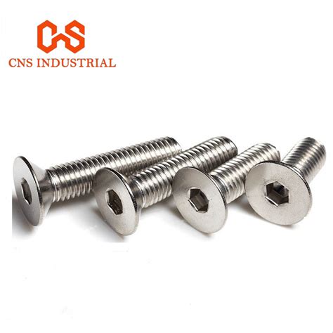 Flat Head Hex Socket Bolt Din Stainless Steel Countersunk Head