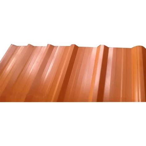 JSW Orange Colour Coated Roofing Sheet Thickness Of Sheet 0 40 Mm At