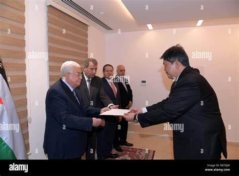 Amman Amman Jordan 17th Dec 2018 Palestinian President Mahmoud