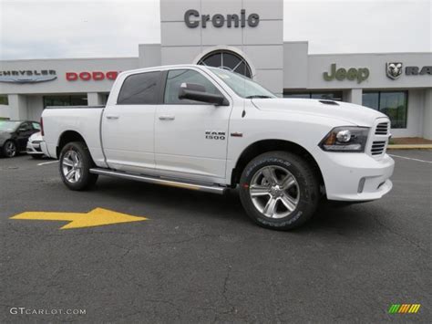 2014 Bright White Ram 1500 Sport Crew Cab 4x4 87307772 Photo 3 Car Color