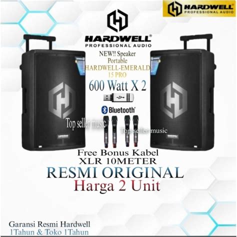 Jual Speaker Portable Meeting Inch Hardwell Emerald Pro Original