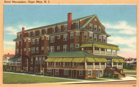 Vintage Postcard 1961 Hotel Macomber Historic Building Cape May New ...