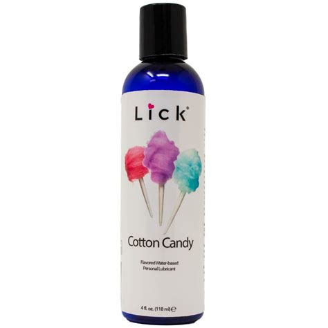 Buy Lick Cotton Candy Flavored Lick Water Based For Sex 4 Oz Edible