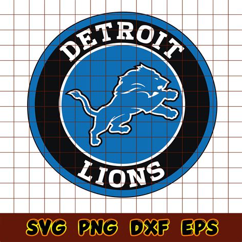 Detroit Lions Circle Logo Svg, Detroit Lions Svg, NFL Svg, S - Inspire ...