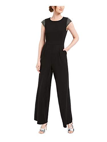 Best Calvin Klein Belted Bell Sleeve Jumpsuit