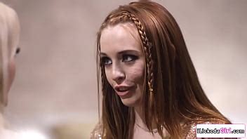 Redhead Babe Hooks Up With Her Best Friend Who Broke Up With Her Guy She Kisses Her Then Lets