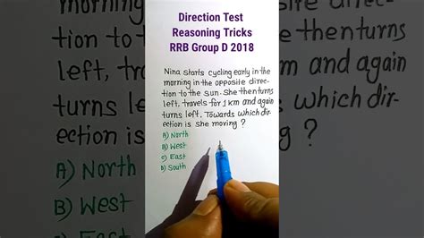 Direction Test Reasoning Tricks Direction Reasoning Classes