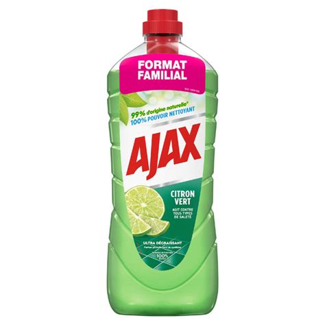 Pack De Ajax Nettoyant M Nager Sols Et Multi Surfaces Citron Vert