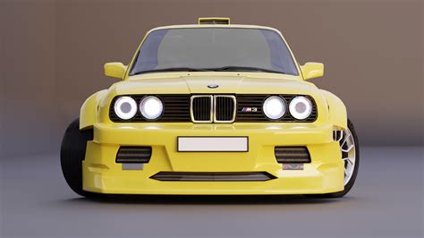 ArtStation - BMW M3 E30 custom widebody.