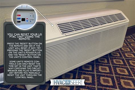 How To Reset LG PTAC Unit HVACseer