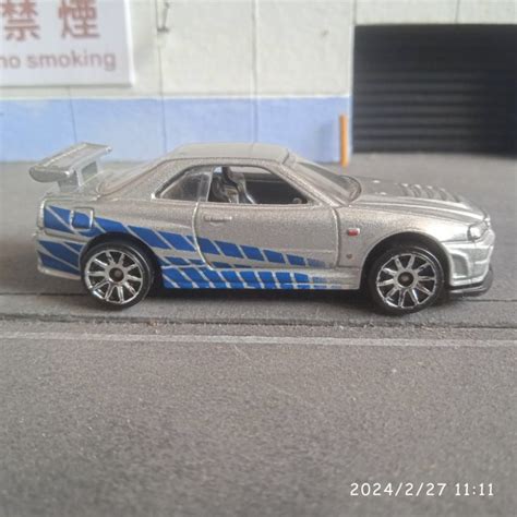 Jual Hot Wheels Loose Nissan Skyline R34 OMM Official Movie Merchandise Fast And Furious FF