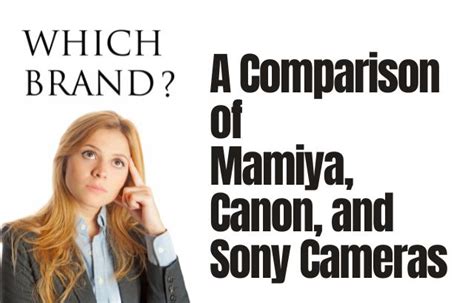 A Comparison of Mamiya, Canon, and Sony Cameras: Which Brand Is Right ...