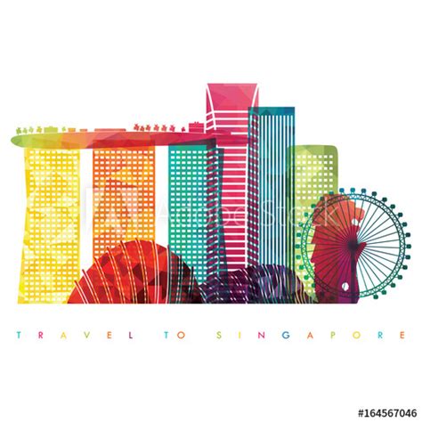 Singapore Skyline Vector at Vectorified.com | Collection of Singapore ...