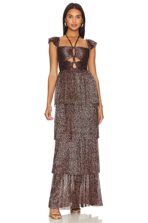 Sabina Musayev Zendaya Dress In Bronze Ruby Revolve