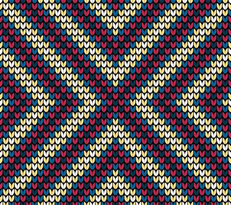 Premium Vector | Seamless color centre knitting pattern