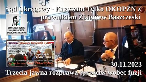 S D Okr Gowy Warszawa In Krzysztof Tytko Okopzn Z Radca Prawny