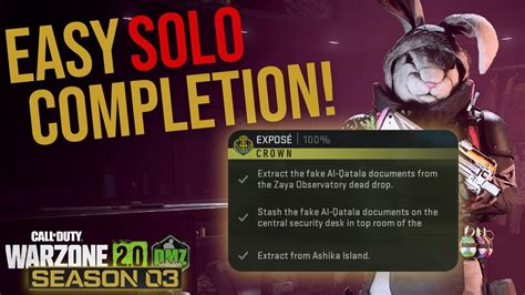 Easy Solo Expos Completion For Crown Call Of Duty Warzone Dmz