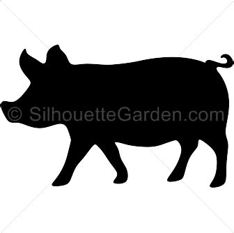 Pig Silhouette - Free Clip Art, Printable, and Vector Downloads