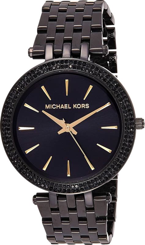 Michael Kors Womens Darci Mk3337 Black Stainless Steel Quartz Fashion