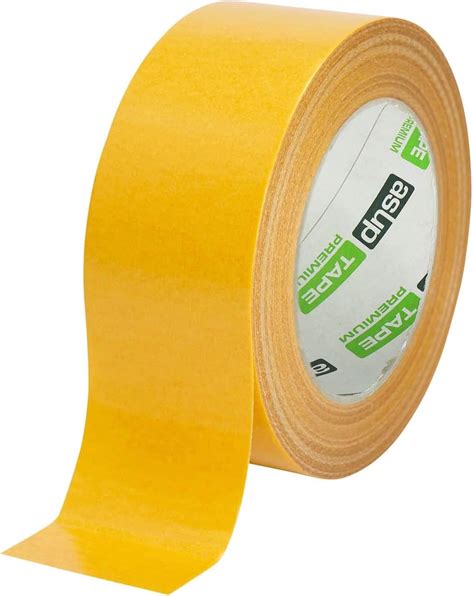 Asup Tape Premium Gewebeklebeband Mm X M Gelb F R Innen