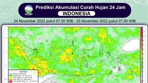 Prakiraan Hujan Di Indonesia November Bmkg Jabar Dan Jateng