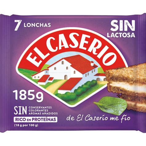 Queso Fundido En Lonchas Unidades Sin Lactosa Envase G El