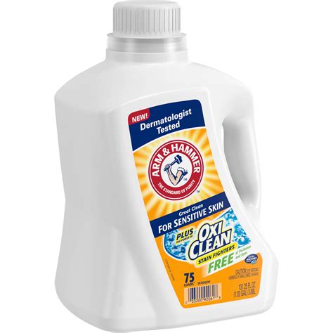 Arm And Hammer Sensitive Skin Plus Oxiclean Liquid Laundry Detergent 131