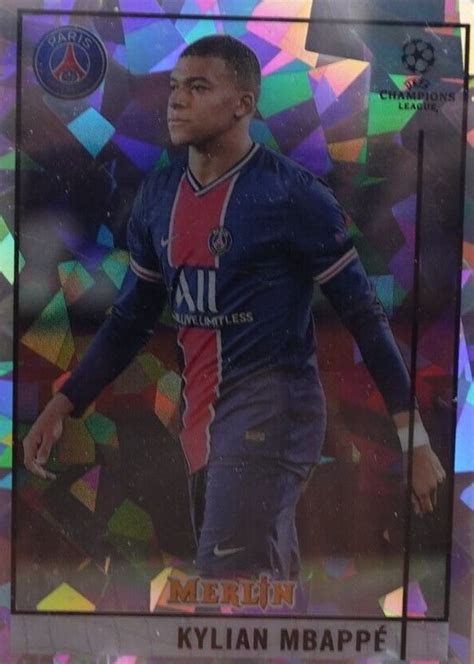 Kylian Mbappe 2020 Topps Merlin Chrome UEFA Champions League 100